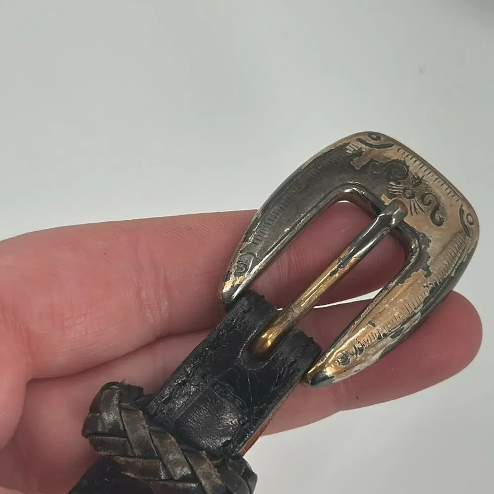 Vintage western Brighton leather belt